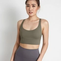 Milliotandco Emory Women Sports Bra (Dark Olive Green)