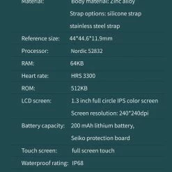 Milliotandco Magnus Smart Watch (V2) (Black) Accessories