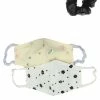 Milliotandco Accessories Clara Cotton Mask And Scrunchie Set - Black/Pink