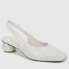 Milliotandco Shoes Earth Edit Jacklyn Square Toe Heels (White)