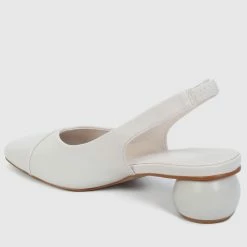 Milliotandco Shoes Earth Edit Jacklyn Square Toe Heels (White)
