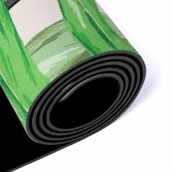 Milliotandco Yoga Mats Summer Effect Rubber Sport Mat (3.5 MM) - Green