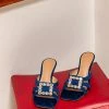 Milliotandco Dindraine Open Toe Wedges (Navy)