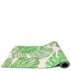 Milliotandco Yoga Mats Summer Effect Rubber Sport Mat (3.5 MM) - Green