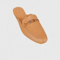 Milliotandco Disney Mickey Incredible Square Toe Slip On Mules (Brown) Shoes