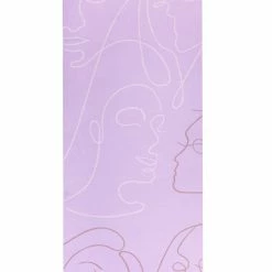 Milliotandco Doodle Face TPE Sport Mat (3.5 MM) - Purple Yoga Mats