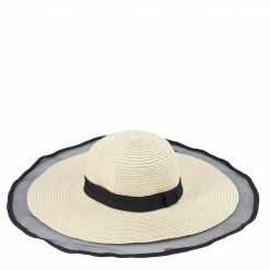 Milliot & Co Accessories Dahlia Straw Hat (Beige)