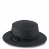 Milliot & Co Accessories Shelby Straw Hat (Black)