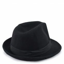 Milliot & Co Accessories Khloe Fedora (Black)