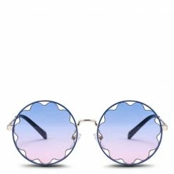 Milliotandco Yvonne Round Sunglasses - Blue Multi Accessories