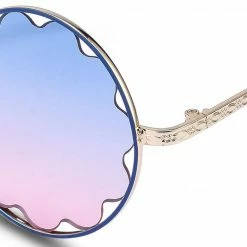 Milliotandco Yvonne Round Sunglasses - Blue Multi Accessories