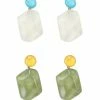 Milliotandco Accessories 2-In-1 Talia Earrings Set - Dark Olive Green