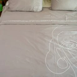 Milliotandco Apsel Printed 4-pc Quilt Cover Set (Grey) The Home Edit