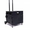 Milliotandco Sven Portable Folding Trolley Shopping Cart 80L (Black)