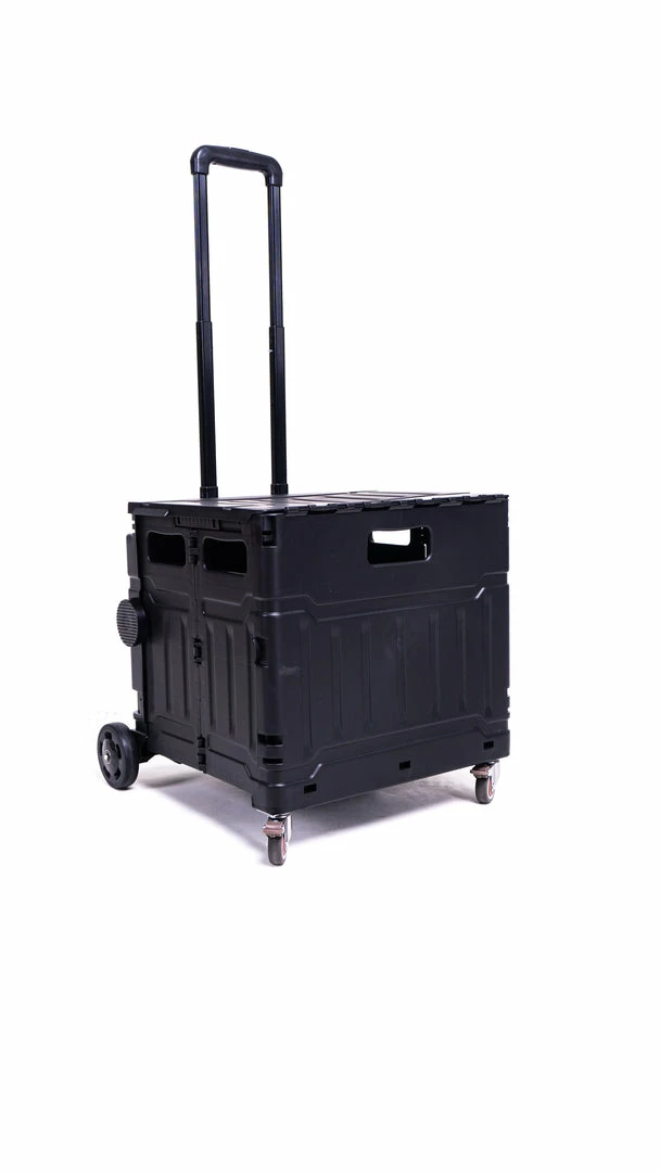 Milliotandco Sven Portable Folding Trolley Shopping Cart 80L (Black)