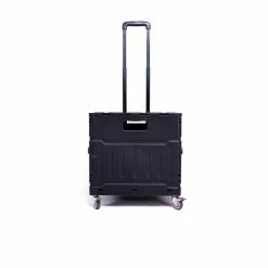 Milliotandco Sven Portable Folding Trolley Shopping Cart 80L (Black)