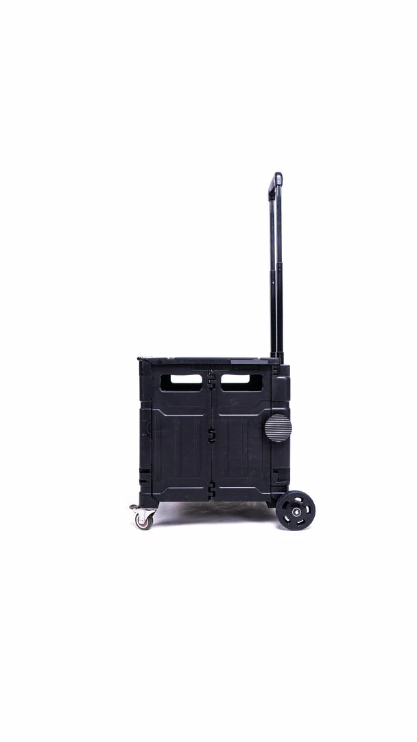 Milliotandco Sven Portable Folding Trolley Shopping Cart 80L (Black)
