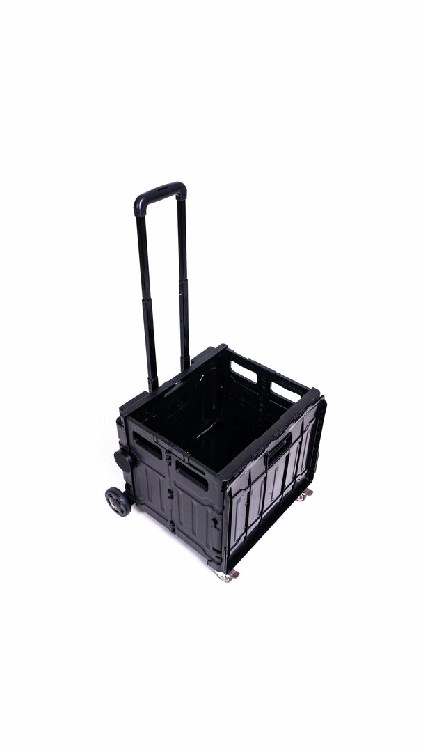 Milliotandco Sven Portable Folding Trolley Shopping Cart 80L (Black)