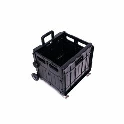 Milliotandco Sven Portable Folding Trolley Shopping Cart 80L (Black)