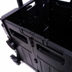 Milliotandco Sven Portable Folding Trolley Shopping Cart 80L (Black)