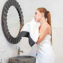 Milliotandco Celestia Floor Towel (Black)