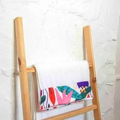 Milliotandco Overgrown Floor Towel (White) The Home Edit
