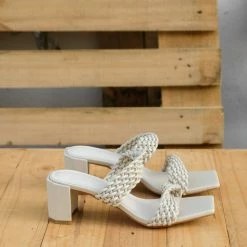 Milliotandco Shoes Elegant Open Toe Heels (Beige)