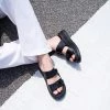 Milliotandco Deena Open Toe Sandals & Flip Flops (Black) Shoes