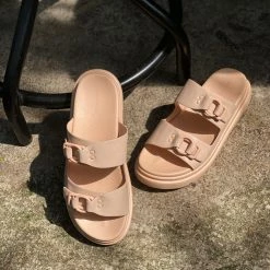 Milliotandco Deena Open Toe Sandals & Flip Flops (Nude) Shoes