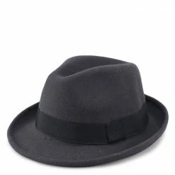 Milliot & Co Khloe Fedora (Grey) Accessories