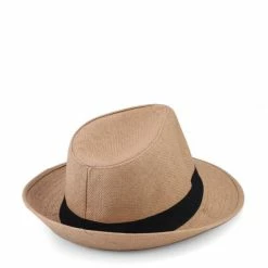 Milliot & Co Accessories Evie Fedora (Khaki)