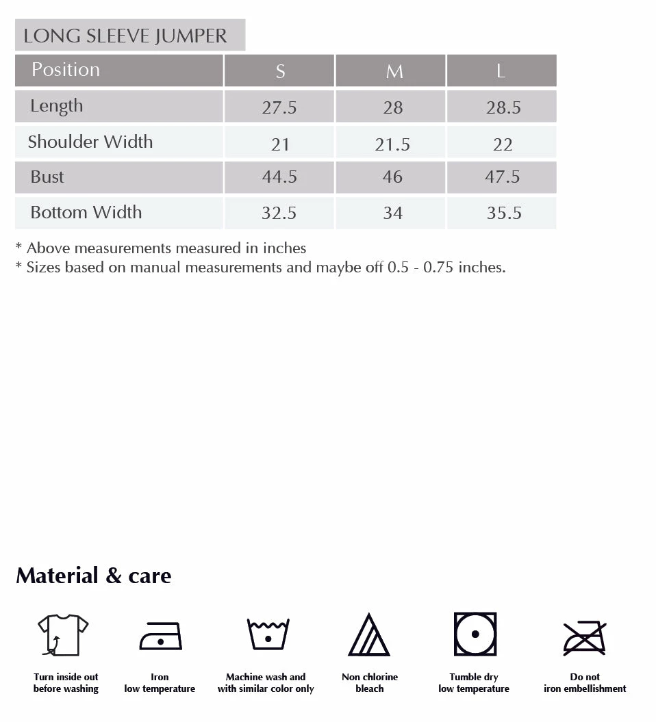 Milliotandco Activewear Do What You Love! Long Sleeve Jumper (Royal Blue)