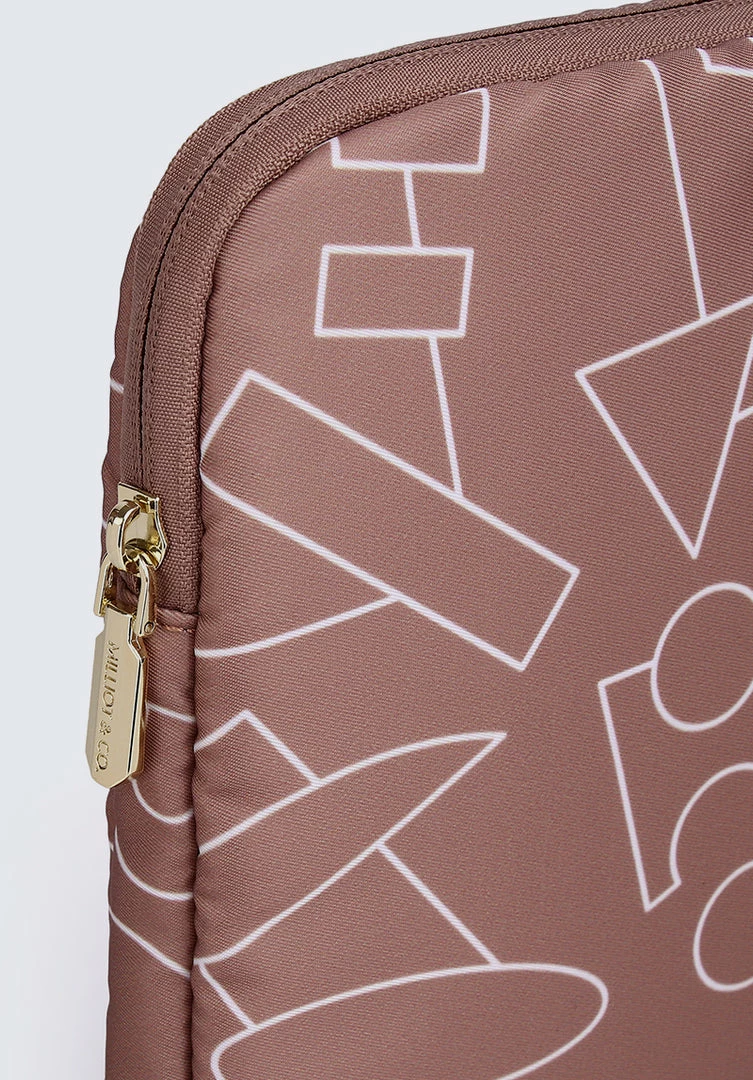 Milliotandco Bags Sherwan Rozan X Milliot & Co. 14 Inch Laptop Sleeves (Brown)