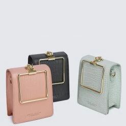 Milliotandco Bags Nurita Harith Nubia Top Handles Bag (Grey)