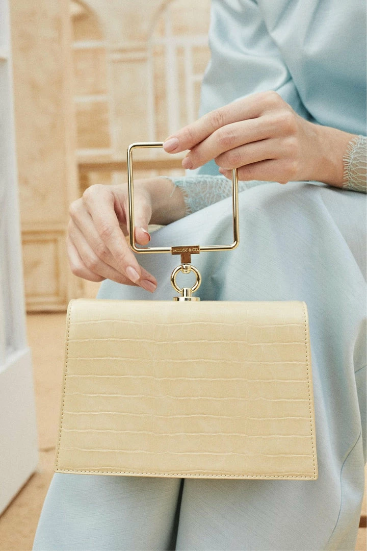 Milliotandco Bags Nurita Harith Noelle Top Handles Bag (Yellow)