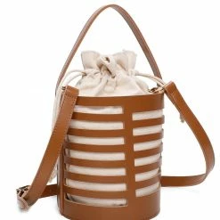 Milliotandco Bags Zenobia Top Handle Bag (Brown)