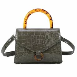 Milliotandco Bags Joelle Top Handles Bag (Dark Sea Green)