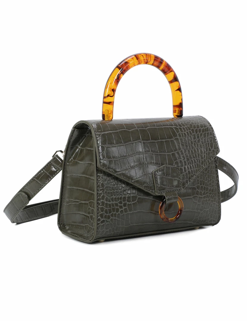 Milliotandco Bags Joelle Top Handles Bag (Dark Sea Green)