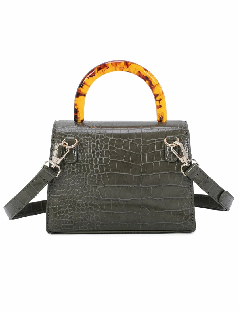 Milliotandco Bags Joelle Top Handles Bag (Dark Sea Green)