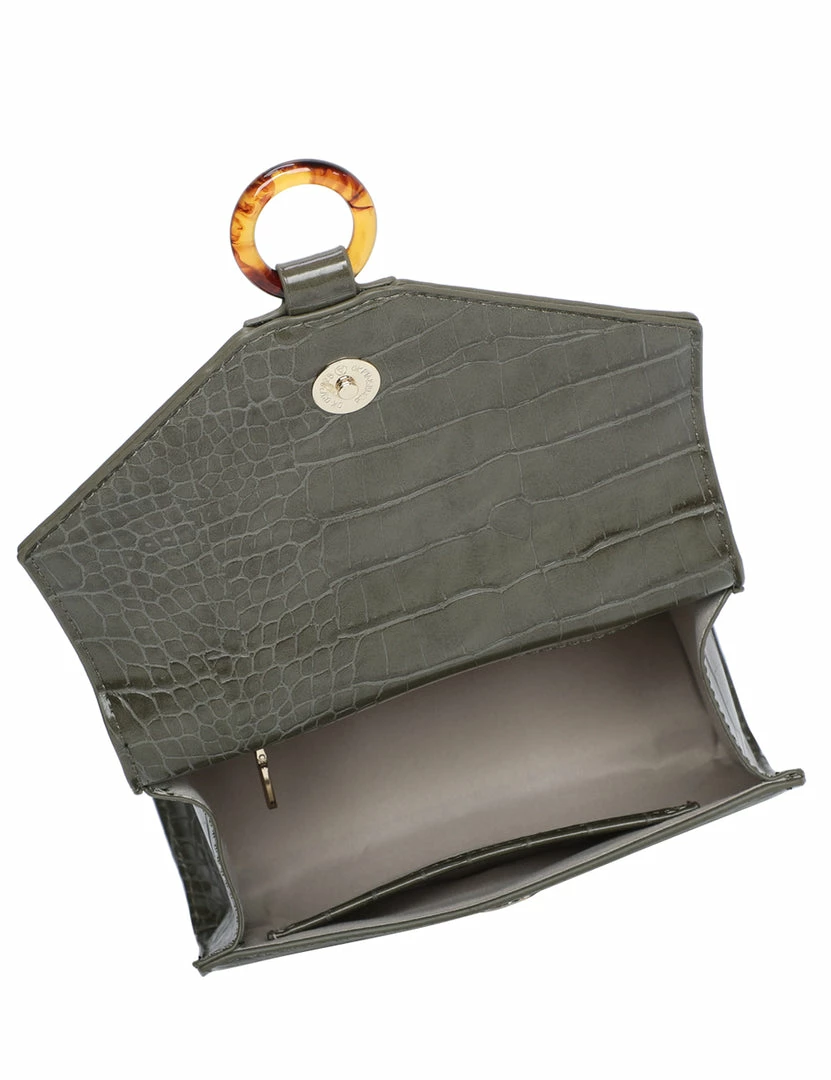 Milliotandco Bags Joelle Top Handles Bag (Dark Sea Green)