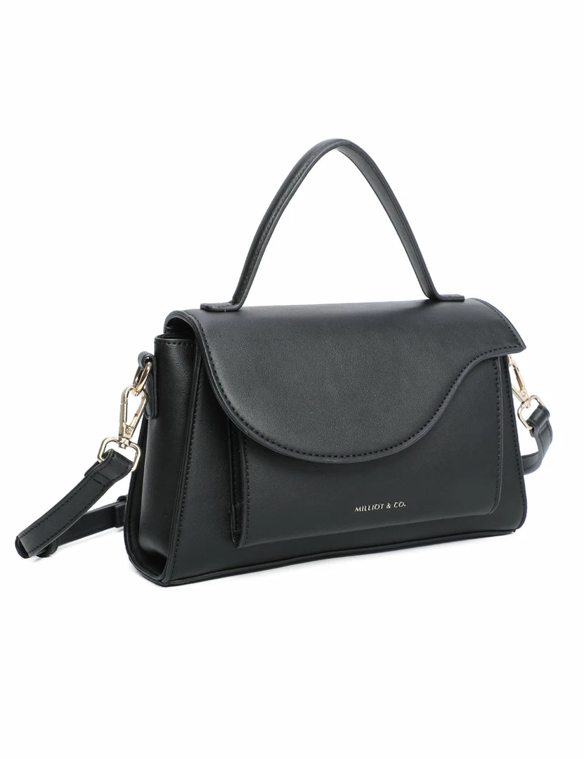 Milliotandco Earth Edit Sofia Top Handles Bag (Black)