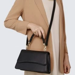 Milliotandco Nurita Harith Nylea Top Handles Bag (Black) Bags