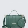 Milliotandco Sweetheart Top Handle Bag (Dark Green)