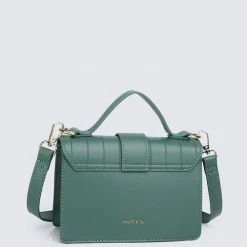 Milliotandco Sweetheart Top Handle Bag (Dark Green)