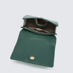 Milliotandco Sweetheart Top Handle Bag (Dark Green)