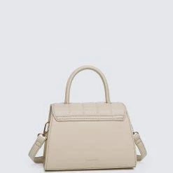 Milliotandco La Mode Top Handle Bag (Beige) Bags