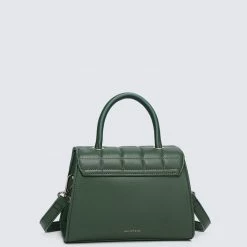 Milliotandco La Mode Top Handle Bag (Dark Green)