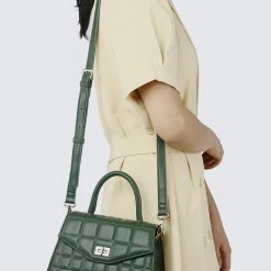 Milliotandco La Mode Top Handle Bag (Dark Green)