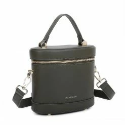 Milliotandco Domina Top Handles Bag (Dark Olive Green) Bags