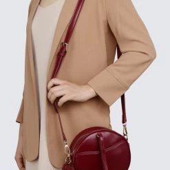 Milliotandco Crossbody Bags Disney Snow White Poisoned Apple Round Crossbody Bag (Red)